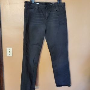 Vintage Gap black straight leg jeans, size 33r